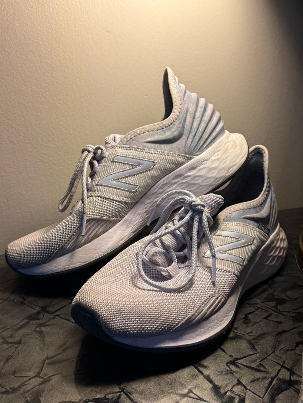 New Balance Womens Fresh Foam Roav V1 Gray Running Shoes Sneakers 8